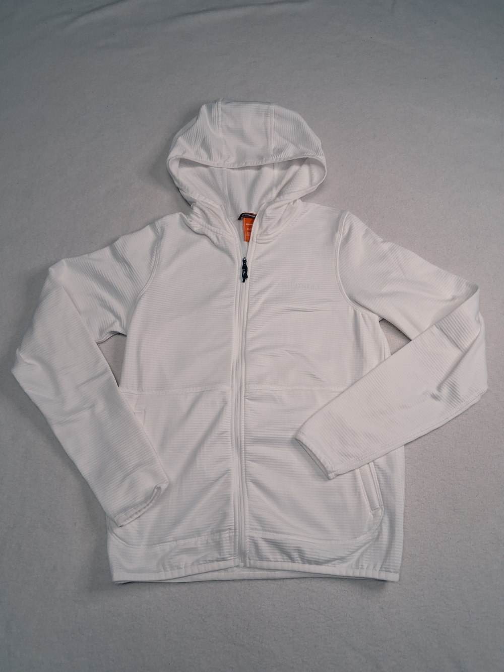 Merrell Kids White Hooded Full-Zip Jacket